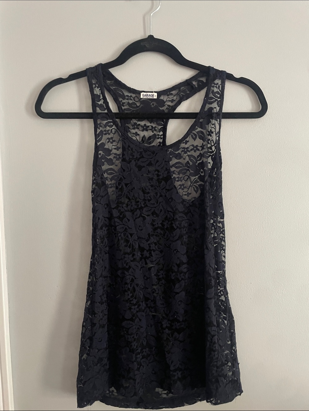 vintage garage lace tank top